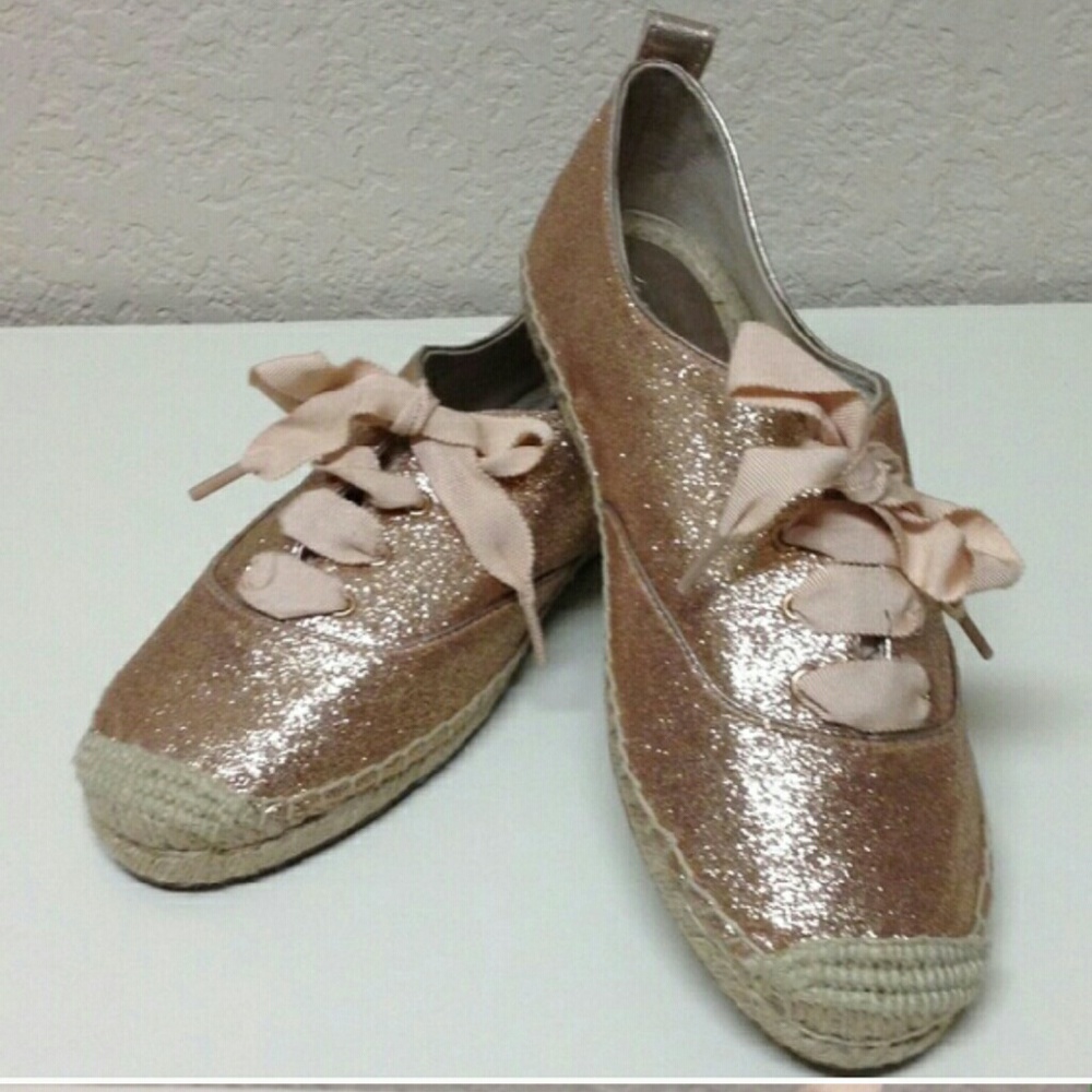 BNIB Coach Rose Gold Espadrilles 7.5